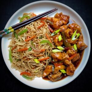Manchurian Noodles (Chicken)